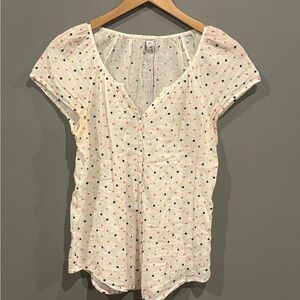 *GENTLY WORN* Old Navy Size S Polka Dotted Blouse